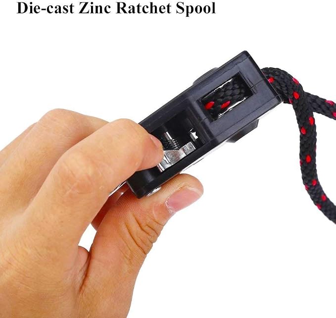 Heavy Duty Ratchet Tie Down Straps with Safety Hooks, Cargo Ratchet Straps for Kayak, Canoe, Truck, Trailer, Motorcycle, Grow Lights & Camping Gear, Securing Straps with Easy Release Ratchet Tightener