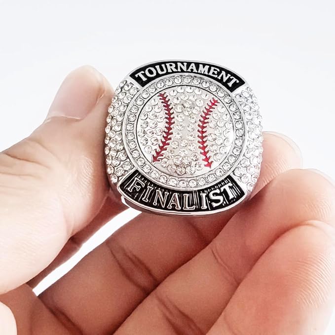 Size 7-14 Softball Baseball Championship Rings Basebll Ring Trophy Sport Ball Award Gift Winner Tournament Team