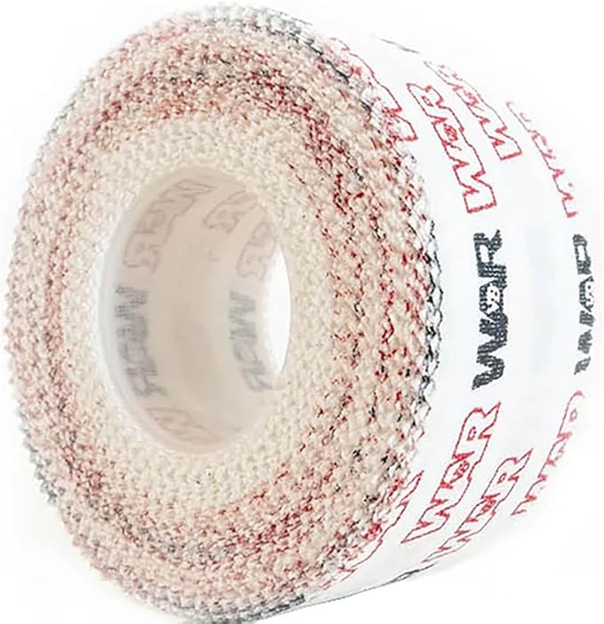 WAR Tape EZ Rip Premium Athletic Medical Sports Tape | No Sticky Residue | 30 ft Rolls | Best for Athletes & Trainers | Ideal for Fingers, Ankles, Wrists, and Equipment | 1 Inch (Pack of 12)