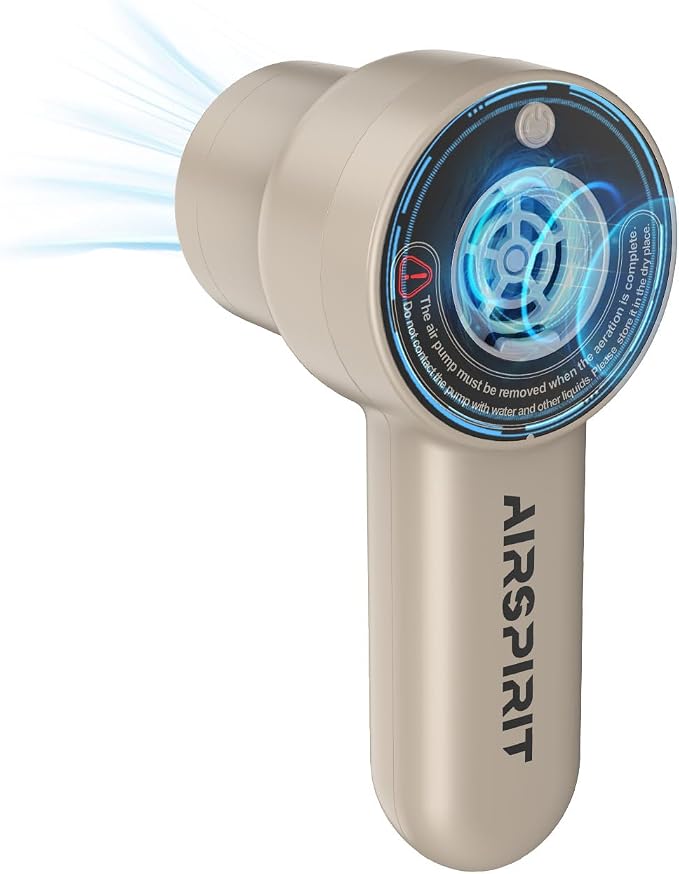 AIRSPIRIT Max Air Pump for Inflatables, Ultra-Fast 600L/min, 13.79Kpa Electric Pump, 2500mAh Rechargeable Portable Inflator for Large Inflatables, Boats, Pools, Vacuum Storage Bags