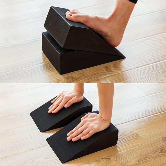 strongtek 2-pack balance pads & foam wedge blocks – full-body training & support set