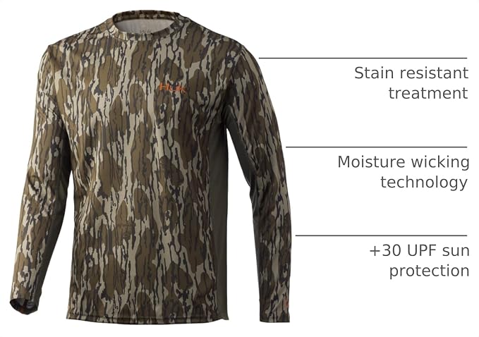 HUK Men's Icon X Long Sleeve Shirt, Performance Fishing Shirt