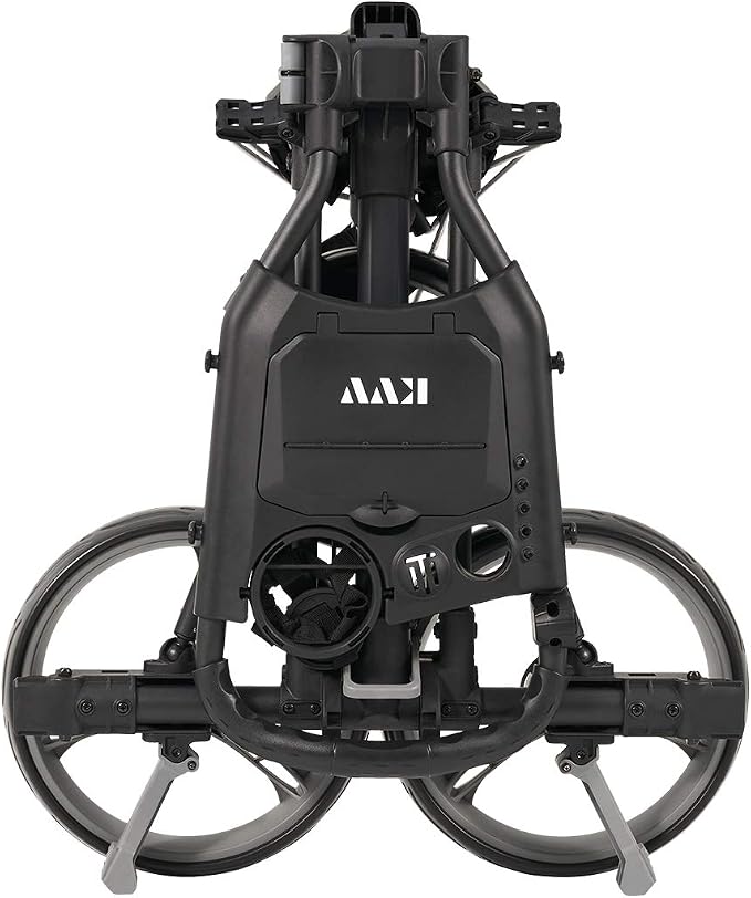 KVV 3 Wheel Compact Flat Folding Design Golf Push-Pull Cart with Lightweight and Sturdy Aluminum Frame