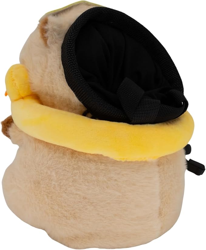Rock Climbing Chalk Bag – Cute Plush Chalk Bag for Bouldering, Gym, Indoor & Outdoor Climbing – Drawstring Closure, Adjustable Waist Belt – Fun Character Design for Climbers