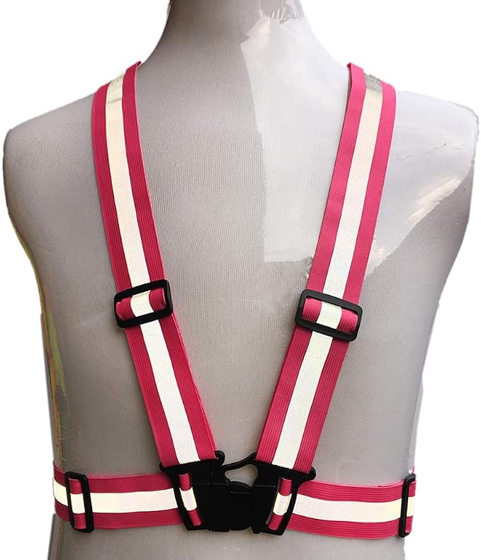 ZOJO Safety Vests,10 Packs | Lightweight, Adjustable | Fit for Work, ( Neon Pink)