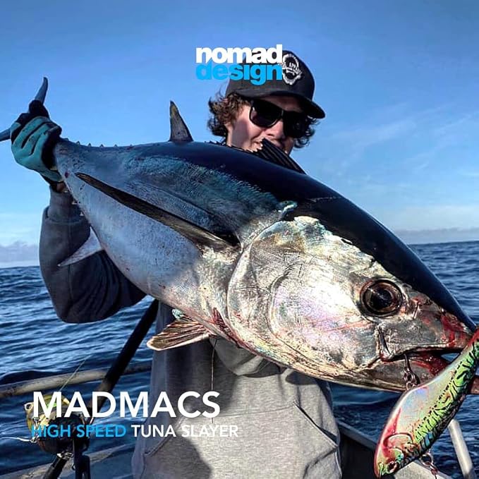 Nomad Design Chug Norris 6” (150mm) Topwater Floating Popper Fishing Lure with BKK Hooks & Durable Diamond Armour, for Bluefin & Yellowfin Tuna, Cubera Snapper, & Roosterfish