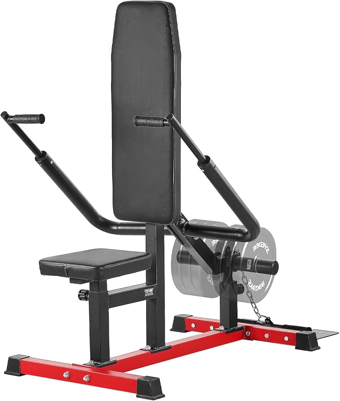 VEVOR Seated Dip Machine, Tricep Bicep Press Down Machine with Cable Bar, Adjustable Seat, and Backrest, Exercise Equipment for Chest Training, Upper Body Push Fitness Workout, Hold up to 450LBS