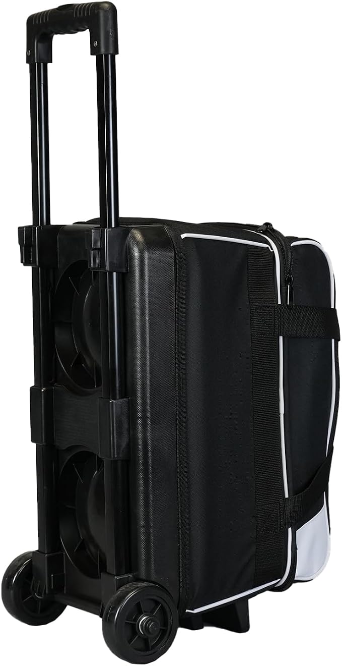 ELITE Basic Bowling Bag Double (2) Ball Roller with Rolling Wheels