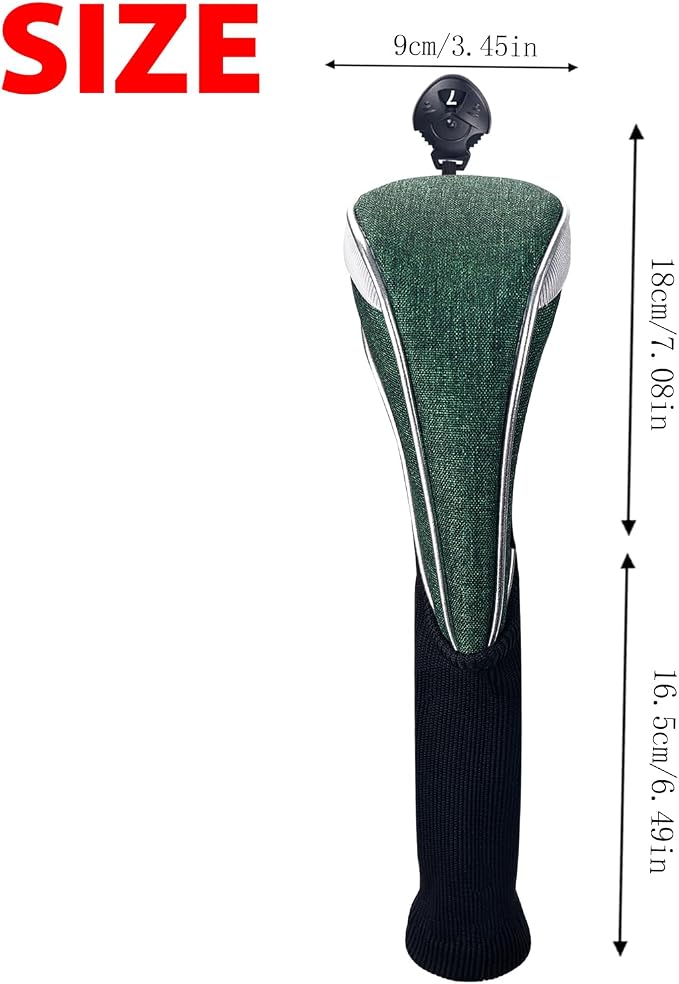 Andux 4 Pack Nylon Long Neck Golf Hybrid Club Head Covers with Dial No. Tag CTMT-03