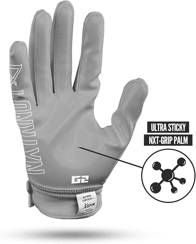 Nxtrnd G2 Pro Football Gloves, Men's Ultra Sticky Elite Receiver Gloves
