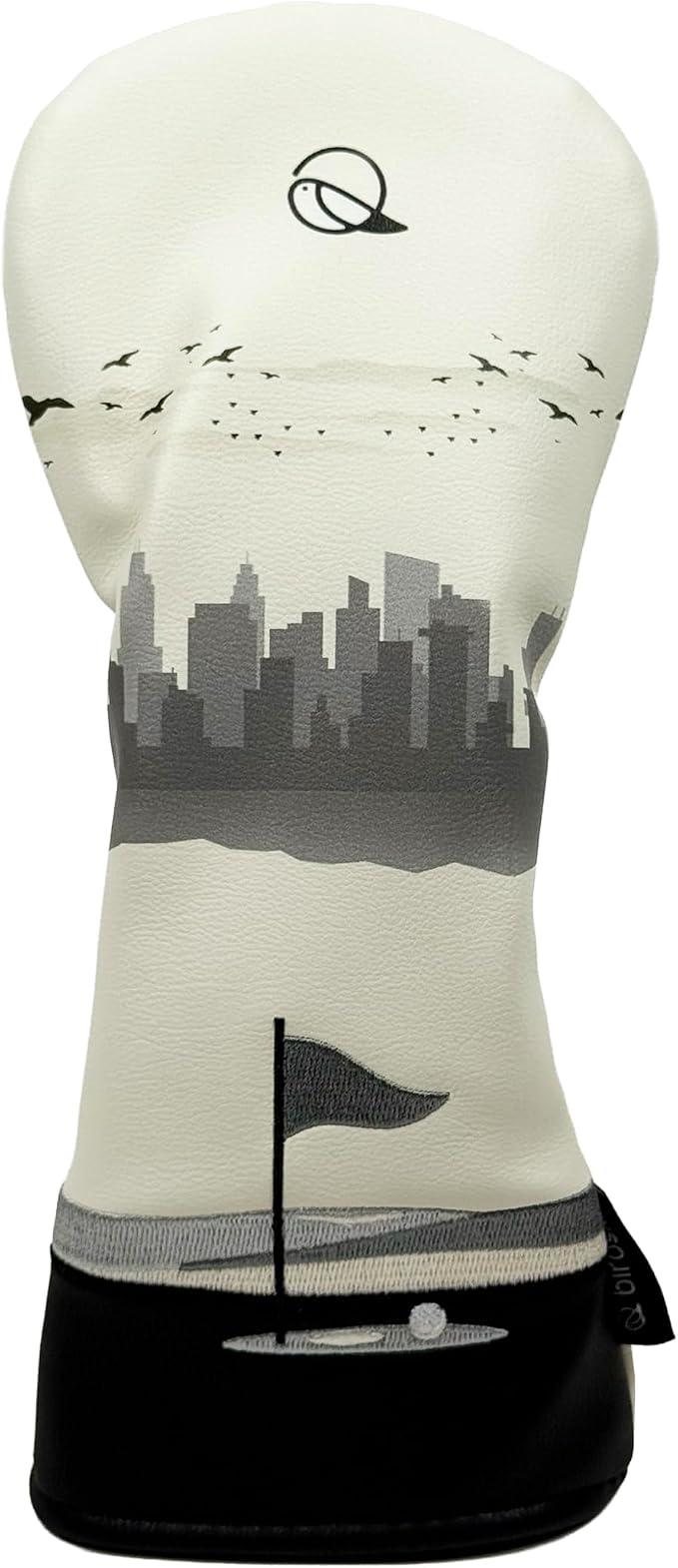 Golf Headcover for Hybrids and Fairway Woods Premium Leather Head Cover. Digitally Printed and Embroidered Design.