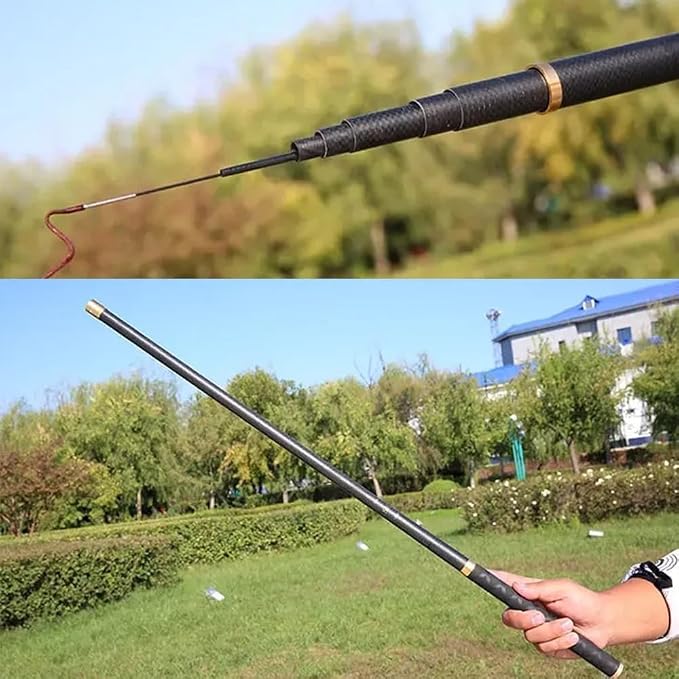 Tenkara Rod 18-30FT Carbon Fiber Telescopic Travel Fishing Pole