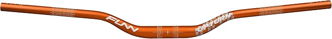 Funn Upturn High-Rise Mountain Bike Handlebar with Bar Clamp 31.8mm and Width 785mm, Durable and Lightweight Alloy Riser Handlebar for MTB and BMX Bike, Rise 40mm MTB Handlebar (Orange)