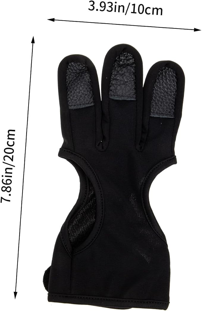 Yardwe 2pcs Archery Finger Stall Gloves Professional Archery Equipment Supply Accessory Professional