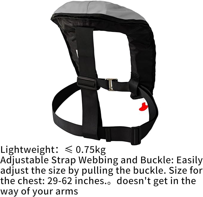 Automatic Inflatable Life Jacket,Preserver PFD for Adults,Life Vest for Adult,Supports Weight up to 330 pounds