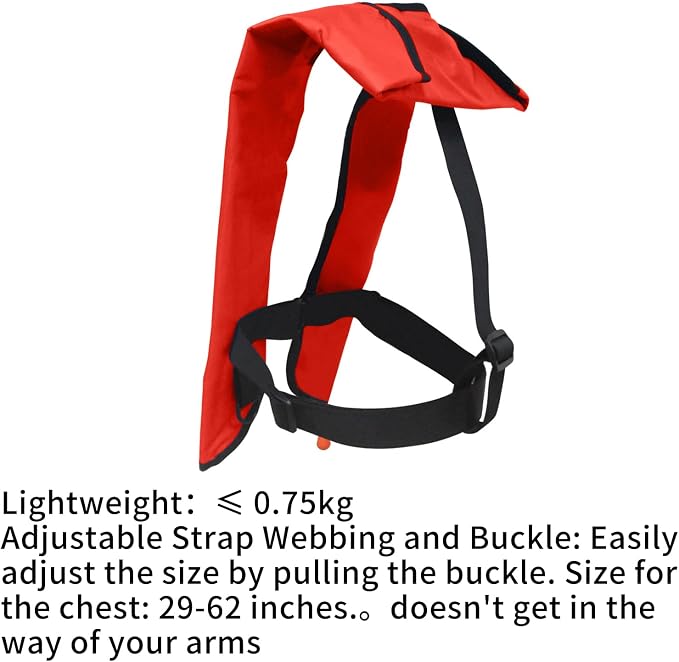 Automatic Inflatable Life Jacket,Preserver PFD for Adults,Life Vest for Adult,Supports Weight up to 330 pounds