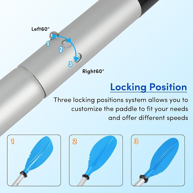 Kayak Paddles Adjustable 88in 4 Piece Kayak Oars Boat Paddles for Adults with Paddle Leash, Canoe Paddles for Kayaking Rafting Jet Ski Canoe Outdoor Kayak Water Sports and Safety Boat Accessories