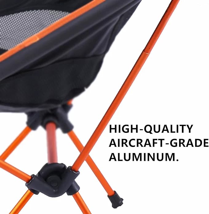 Lightweight Folding Camping Chair, Portable Foldable Compact for Outdoor Camp,Aluminium,Travel, Beach, Picnic, Festival, Hiking, Backpacking