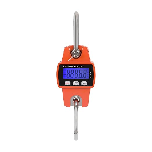 HFS(R) 660LB/300KG Heavy-Duty Digital Hanging Crane Scale - Versatile, Accurate, and Durable for Hunting, Farming, Luggage, and More