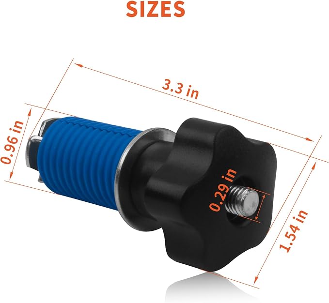 Knob Anchor Accessories for Polaris Lock and Ride Knob Tie Down ATV Anchor Kit for RZR, Cooler, Ace ATVs to Secure Tools, Rack, Sportsman 6-Pack