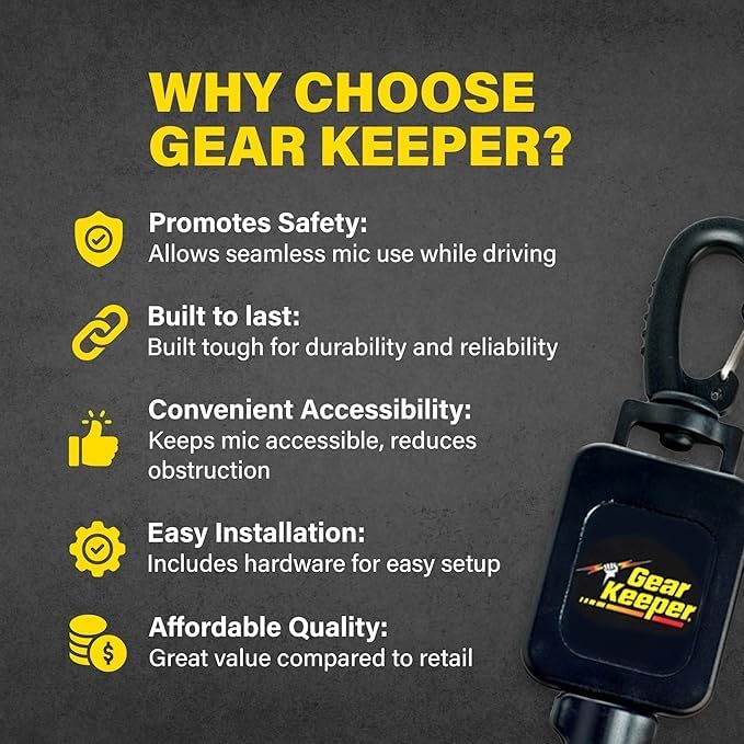 Gear Keeper Scuba Retractable Lanyard for Dive Console & Depth Gauge - Keeps Scuba Gear Secure & Accessible - Made in USA