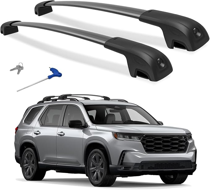 300lbs Roof Rack Cross Bars Compatible with Honda Pilot 2023 2024 2025 2026 Sport TrailSport Touring Elite (Not for LX & EX-L), Aluminum Roof Rails Crossbars for Rooftop Cargo Carrier Luggage