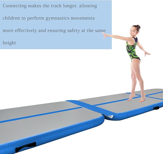 Sumery 3ft/6ft Air Mat Tumble Track Connector Tape for Inflatable Tumbling Gymnastic/Yoga/Camping White（NEW） (40)