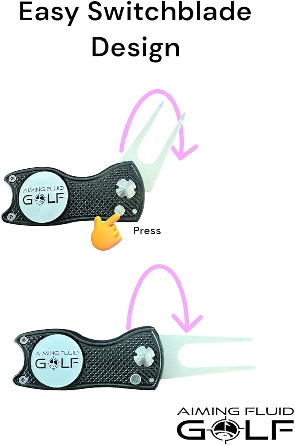Multi-Function Magnetic Golf Towel I Exclusive Wash Pocket I Magna-Anchor Technology I Scrub Pad and Premium Golf Divot Repair Tool with Magnetic Ball Marker