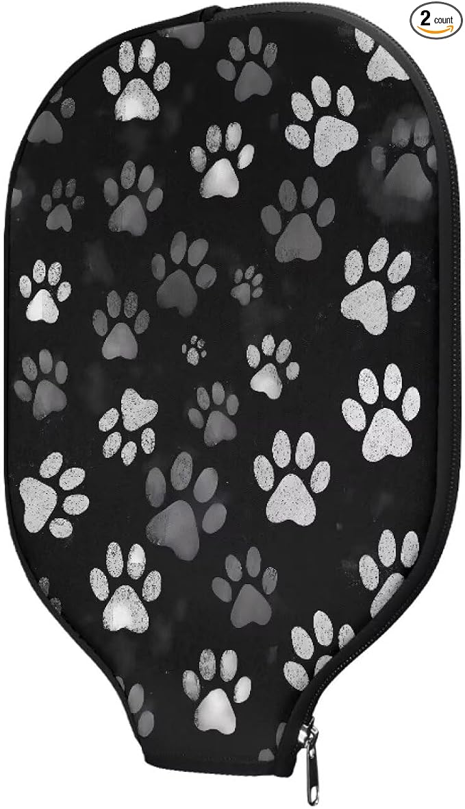 Blue Camo Corgi Pattern Print Pickleball Paddle Covers Only Paddles Holder Sleeve Fits Most Rackets