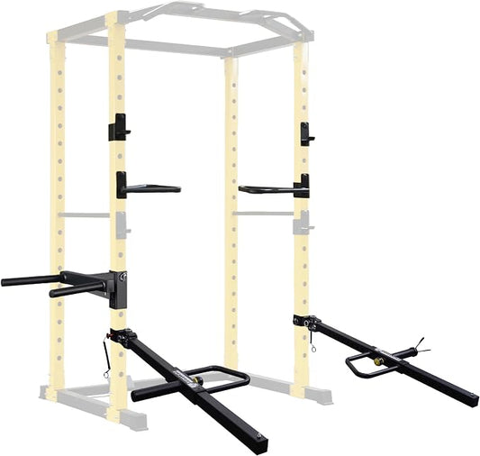 Fitvids Power Cage Squat Rack Accessories Multiple Sizes, Upgraded Adjustable Jammer Arms, Lever Arms,Spotter arms,Squat Belt and Various Other Accessories