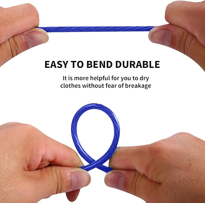 Extra Strong 100ft Washing Line - Outdoor Washing Line, Waterproof and Rustproof, Extremely High Load Capacity, Suitable for Gardens and Balconies (4mm Diameter)