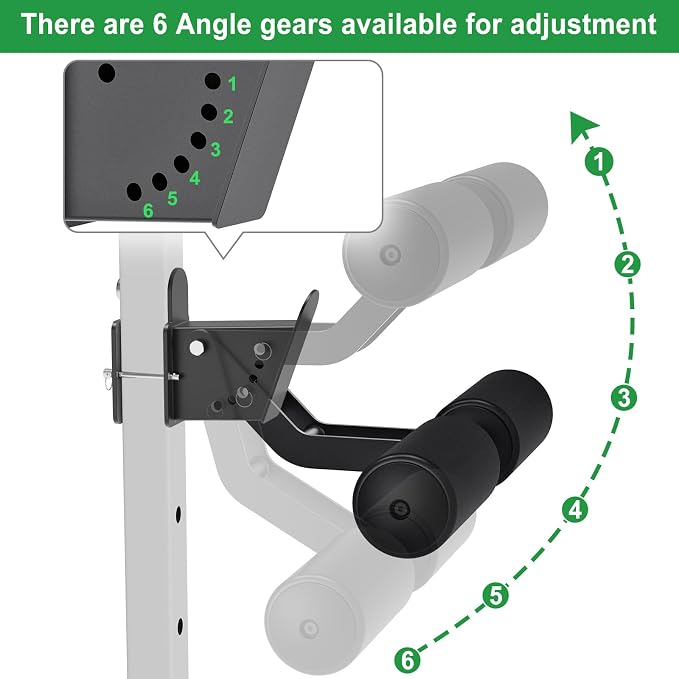 SELEWARE Squat Rack Attachment, Y-Shaped Dip Bar Attachment, Nordic Hamstring Curl Attachment and Lever Arms for 2x2 or 3x3 Power Rack with 5/8" or 1" Hole, Power Cage Accessories for Home Gym