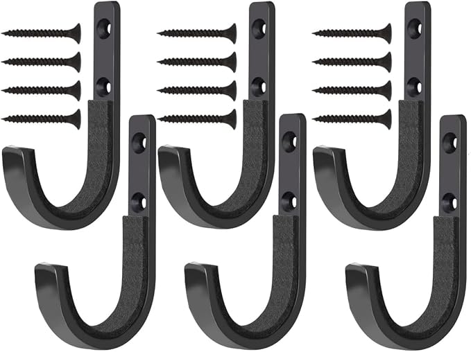 Metal Gun Rack Storage Rifles Shotgun Hooks Wall Mount Hangers for Any Rifles Shotguns Archery Bow with Soft Padding and Heavy Duty Steel…
