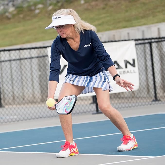 Vulcan | V550 Pickleball Paddle | Hybrid Performance | Polypropylene Core - Carbon Fiber Surface | USAP Approved | Multiple Colors