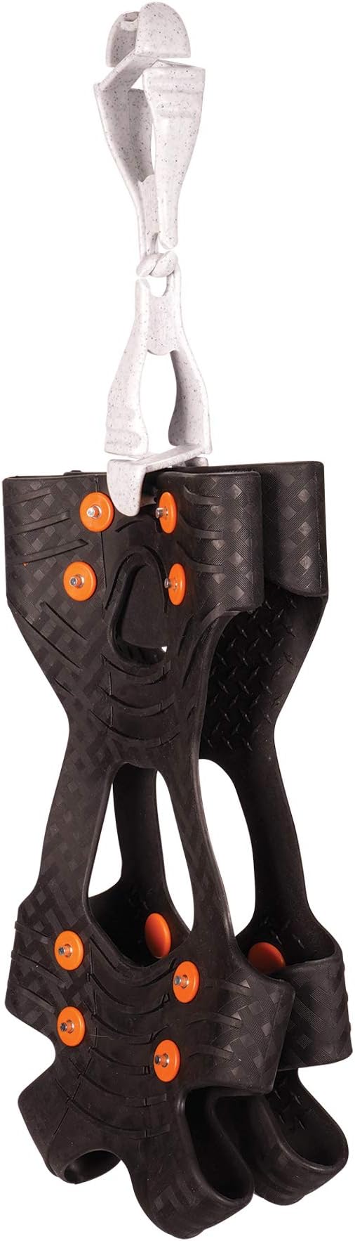 Ergodyne Squids 3400 Glove Clip Holder with Dual Clips, Granite, 100-Pack