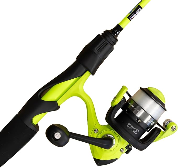 Reaction Tackle 2-Piece IM6 Carbon Fishing Rod and Reel Combo for Bass, Panfish, Trout, and Freshwater Fishing