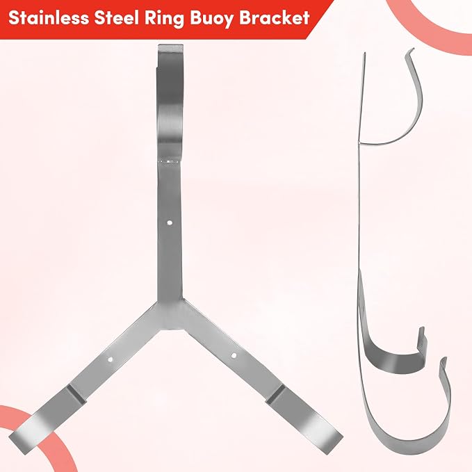 Life Ring for Boating Safety - 23" and 28" Boat Safety Throw Rings with Reflective Strip and Grab Lines