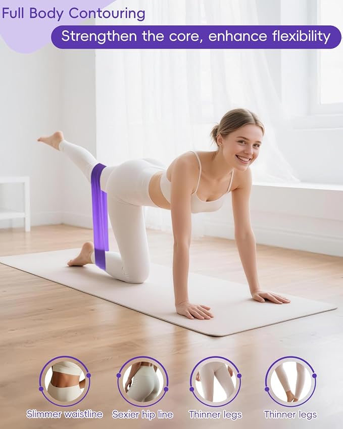 KABCON Pilates Kit for Home, Women Beginners Workout Essentials Set | 13" Ring, 9.8" Ball, Resistance Bands & Guide, 13/14/16 PCS Compact Pilates Equipment
