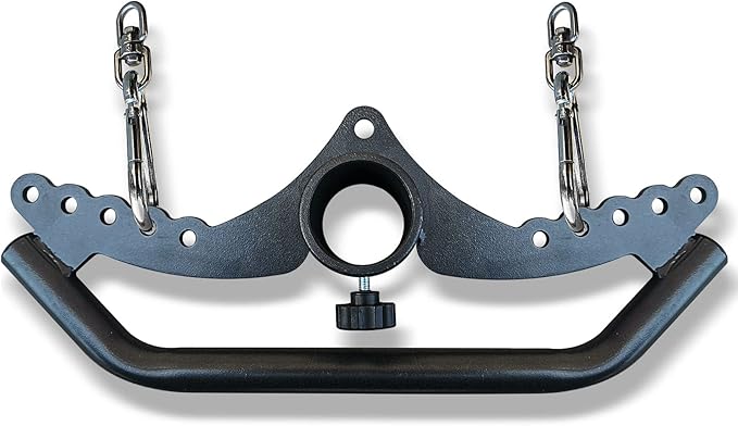 Adjustable Lat Pull down Bar, Cable Machine Attachments for Gym, Home Gym Fitness T-bar Row Pulldown Attachments, Lat Pull Down Machine Wide Grip Neutral Grip Handle