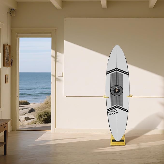 TWO STONES Paddle Board Rack Storage, Vertical Surfboard Stand, Surfboard Rack for Wall-Free to Display Indoor and Outdoor Hold Up to 80cm Width