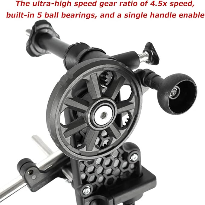 [DRESS Japan] DRESS EVO Maximum Line Spooler – Fishing Line Spooler Fast Fishing Line Winding & Recycling Tool Compatible with Most Reels Beginner Friendly Easy to use【Imported from Japan】