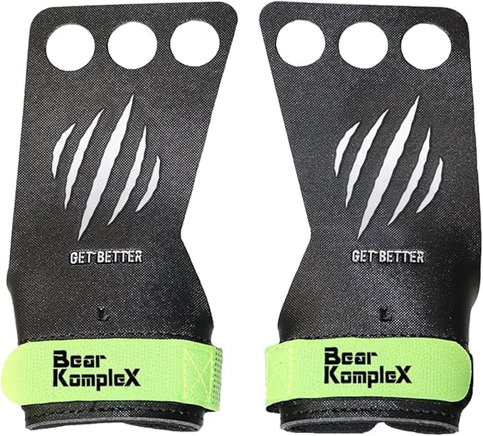 Bear KompleX Diamond Hand Grips for at-Home Workouts Like Pull-ups, Weightlifting, WODs with Wrist Straps, Comfort and Support, Hand Coverage to Prevent Rips and Blisters for Men and Women