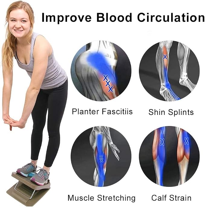 StrongTek Wooden & Plastic Slant Board Bundle – 5-Angle and 4-Angle Adjustable, Non-Slip, 350 lbs Capacity, Ideal for Stretching, Physical Therapy, and Plantar Fasciitis Relief