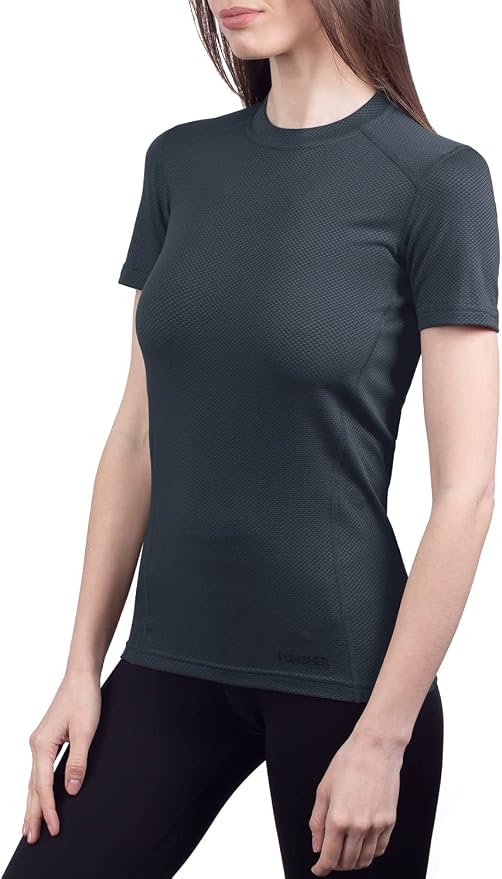 Womens Military Moisture Wicking Base Layer T-Shirt - Tactical Training Army Professional - Polartec Delta - Odor Resist