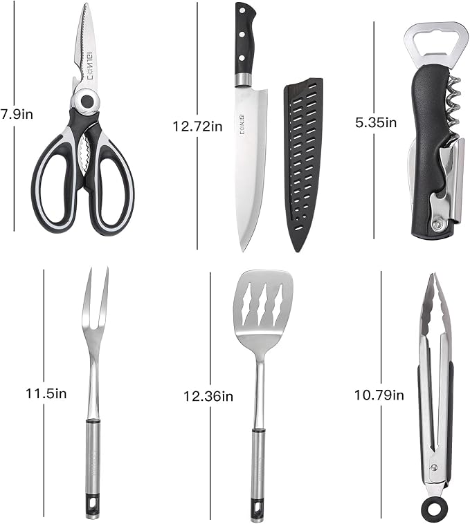 Camping Cookware Storage Bag - Camping Cooking Utensils Set Bag Camping Tool Portable Storage Bag Suitable for Knife, Fork, Spoon, Chopping Board, Chef's Knife,Kitchenware Storage