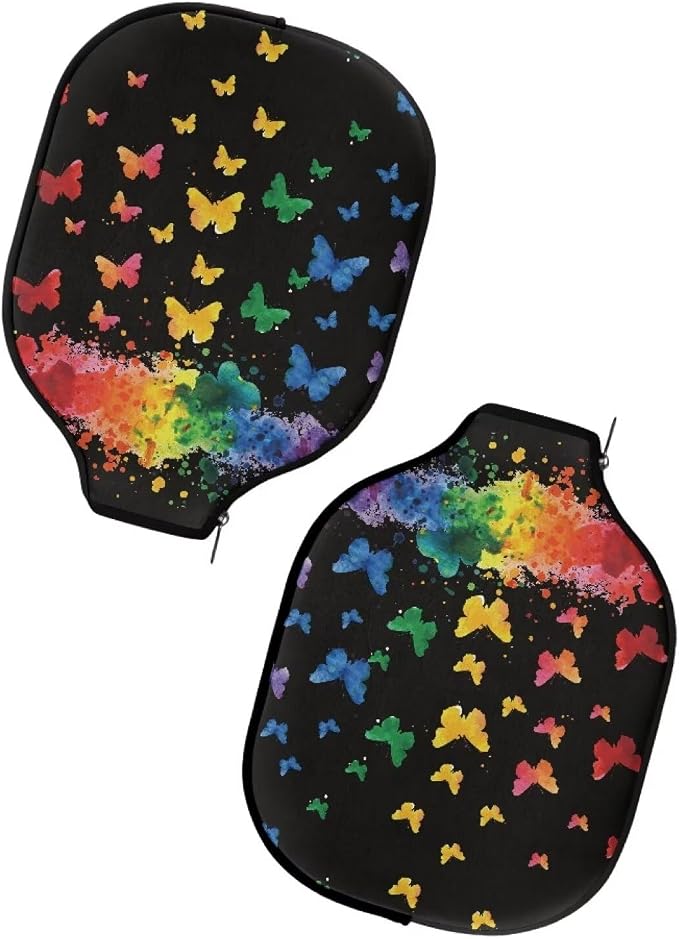 Pickleball Paddle Covers, Fits Standard Pickleball Racquets, Durable Zippered Paddle Cover Universal 8.6 x 11.4Inch