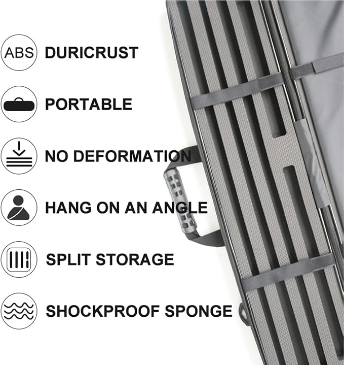 ABS Material Hard Pool Cue Case 2x3 for 1/2 Pool Cues,Durable Construction,Protective Storage and Transport Solution for Billiard Enthusiasts,Keeps Your Equipment Safe and Organized