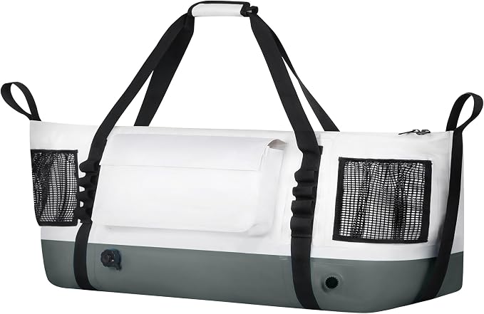 MORXPLOR Insulated Fish Cooler Kill Bag with Flat Bottom-26x18 31x14 40x16 50x18 60x20 70x25 Inches Waterproof Fishing tackle Kill Cooler Bag