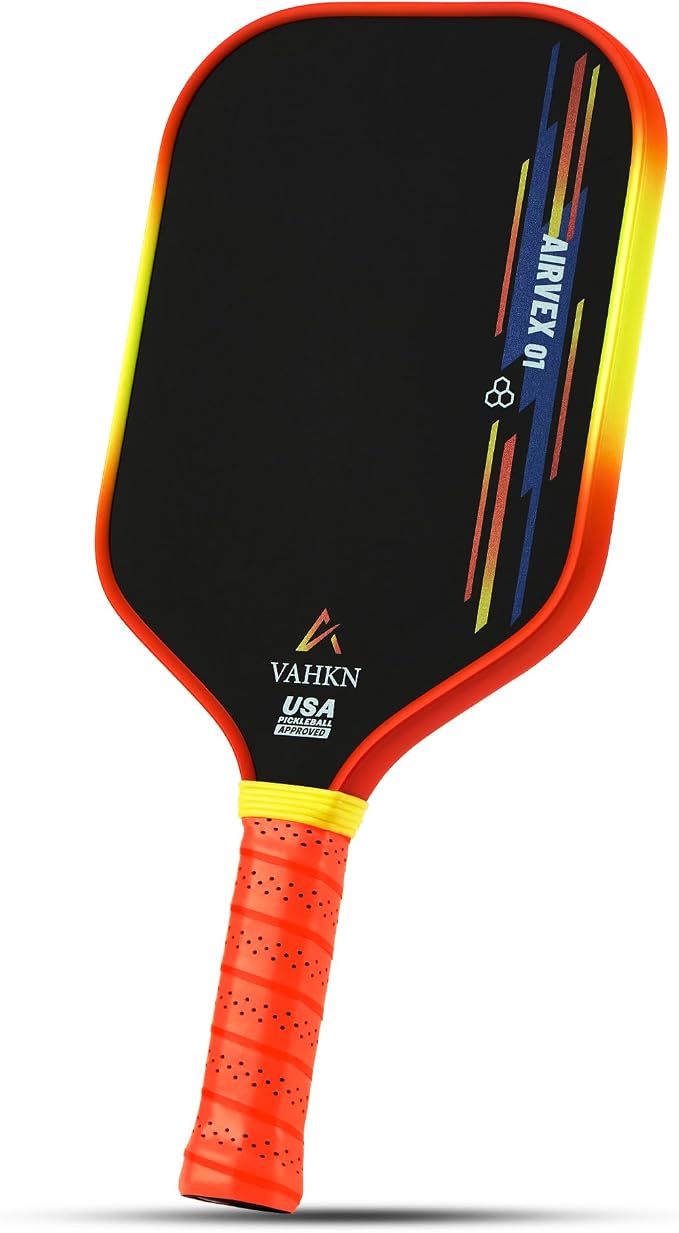 Pickleball Paddles |16MM Carbon Fiber Pickleball Paddle | High-Spin Textured Surface & Vibrant Gradient Edge | USAPA Approved Racket for Ultimate Power,Control & Precision
