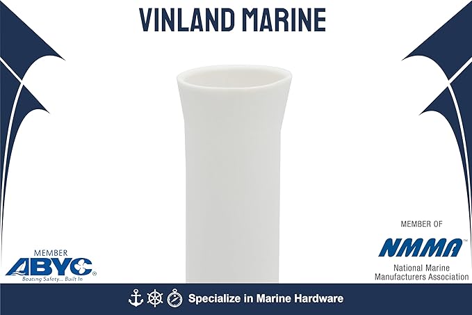 Vinland Marine Flared Fishing Rod Holder Insert Sleeves Pack of 8, Fishing Rod Holder Liner for Aluminum Rod Holder, for T Top Rod Holder, for clamp on Rod Holders for Boat